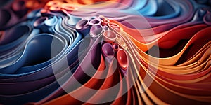 Amazing Luxury Fantastic Rainbow Color Paper Style Abstract Background Design