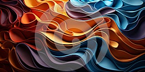 Amazing Luxury Fantastic Rainbow Color Paper Style Abstract Background Design