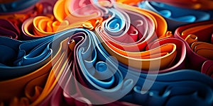 Amazing Luxury Fantastic Rainbow Color Paper Style Abstract Background Design