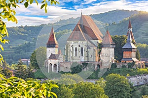 Amazing medieval architecture of Biertan fortified Saxon church in Romania