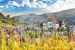 Amazing medieval architecture of Biertan fortified Saxon church in Romania