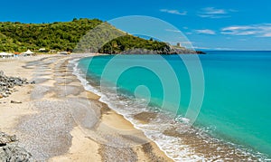 Amazing mediterranean landscape at Marina di Camerota, Cilento, Campania, southern Italy.