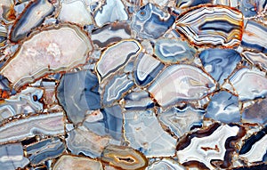 Amazing mesmerizing cross sectional view gemstones agate photo