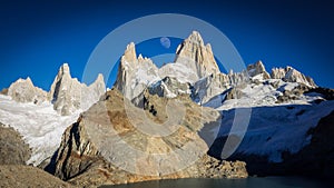 Amazing morning shot at the base of Mount Fitz Roy or Mount Chalten