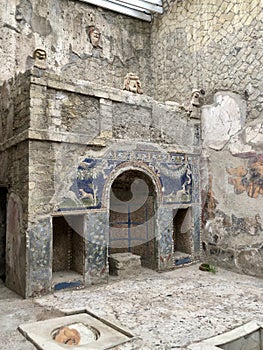 Amazing mosaics in the Parco Archeologico di Ercolano, Herculaneum photo