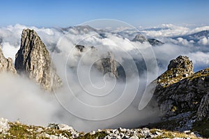 Amazing mountain landscape in Prokletije National Park,