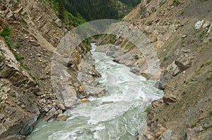 Amazing mountain river