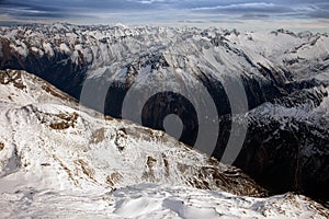 Amazing mountain scenery from Hintertux, Austria.