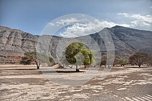 Amazing mountain scenery in Musandam peninsula, Oman