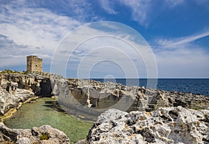 The amazing natural pools of Marina Serra, in Puglia, Salento, Tricase photo