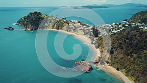 Amazing New Zealand Aerial, Tapeka Point 4k Footage