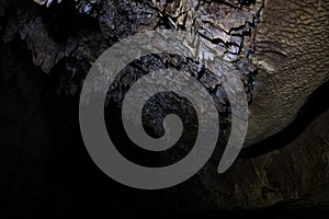 Amazing New Zealand Tourist attraction glowworm luminous worms in caves. High ISO Photo