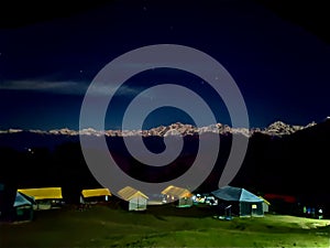 Amazing Night Camping view chopta Uttarakhand