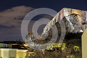 Amazing night photo of Acropolis of Athens, Greece