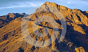 Amazing panorama of the Monastery of St. Catherine, Mount Moses, Sinai