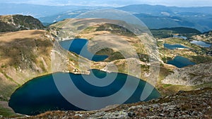 Amazing Panorama of The Seven Rila Lakes photo