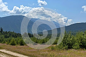 Amazing panoramic mountain vista