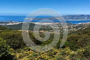 Amazing panoramic view of Argostoli town, Kefalonia, Greece