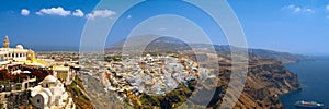 Amazing panoramic view of Thira