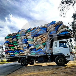 Amazing photo of truck transportation