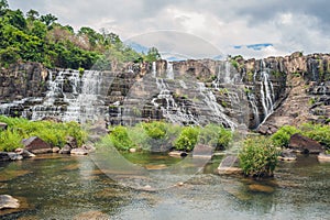 Amazing Pongour Waterfall is famous and most beautiful of fall in Vietnam. Not far from Dalat city estimate 45 Km. Dalat, Vietnam