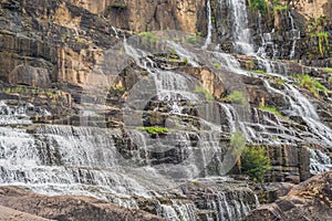 Amazing Pongour Waterfall is famous and most beautiful of fall in Vietnam. Not far from Dalat city estimate 45 Km. Dalat, Vietnam