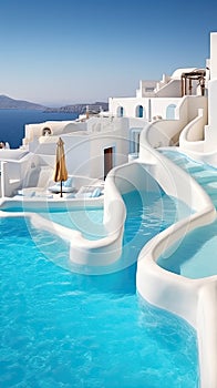 Amazing pool in Santorini Style