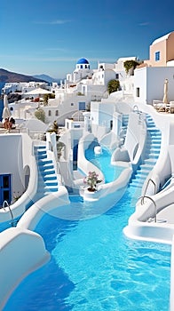 Amazing pool in Santorini Style