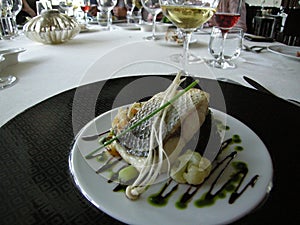 Amazing Portugese gourmet food and wine photo
