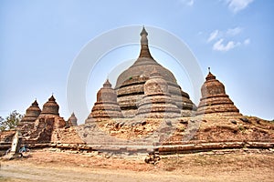 Amazing Ratanabon temple in Mrauk-U, Myanmar, Burma