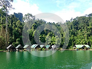 Amazing resort at Ratchaprapa Dam