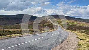 Amazing road in Cairnwell Pass