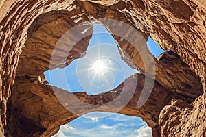 Amazing rock formations at Arches National Park in southern Utah