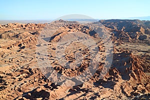 Amazing Rock Formations at Valle de la Luna or Valley of the Moon, Atacama Desert in Northern Chile