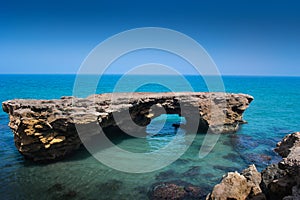 Amazing rock in sea mediteranian