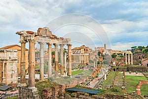 Amazing Roman Forum and Great Colosseum (Coliseum, Colosseo)