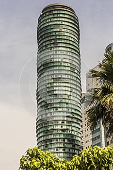 Amazing round building skyscraper in Kuala Lumpur, Malaysia