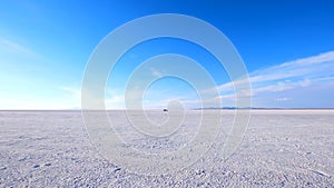 Amazing Salar de Uyuni mirror surface scenery