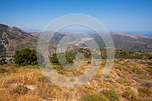 Amazing scenery of Crete island in Greece