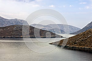 Amazing scenery in Emporios village, Kalymnos island, Dodecanese, Greece