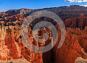 Amazing scenic view of the hoodoos. Bryce Canyon National Park,