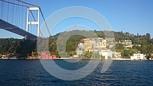 Amazing scenics of Bosphorus bridge and Istanbul city, Turkey