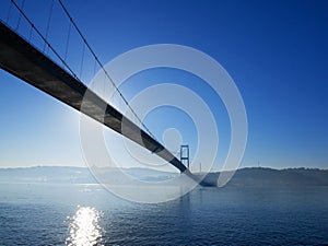 Amazing scenics of Bosphorus bridge and Istanbul city, Turkey