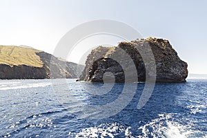 Amazing Seascapes of The Aeolian Islands (Isole Eolie) in Lipari, Messina Province, Sicily, Italy.