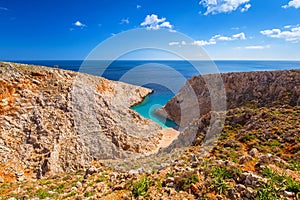 Amazing Seitan limania beach on Crete