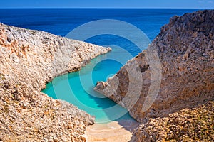 Amazing Seitan limania beach on Crete