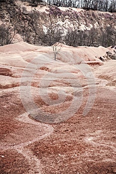 Amazing shapesand colors near an old abandoned bauxite mine in H