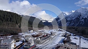 Amazing shipyard view in Alaska