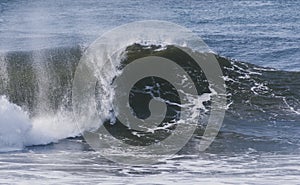 Amazing shot of big waves crashing on the sea - perfect for background