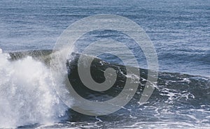 Amazing shot of big waves crashing on the sea - perfect for background
